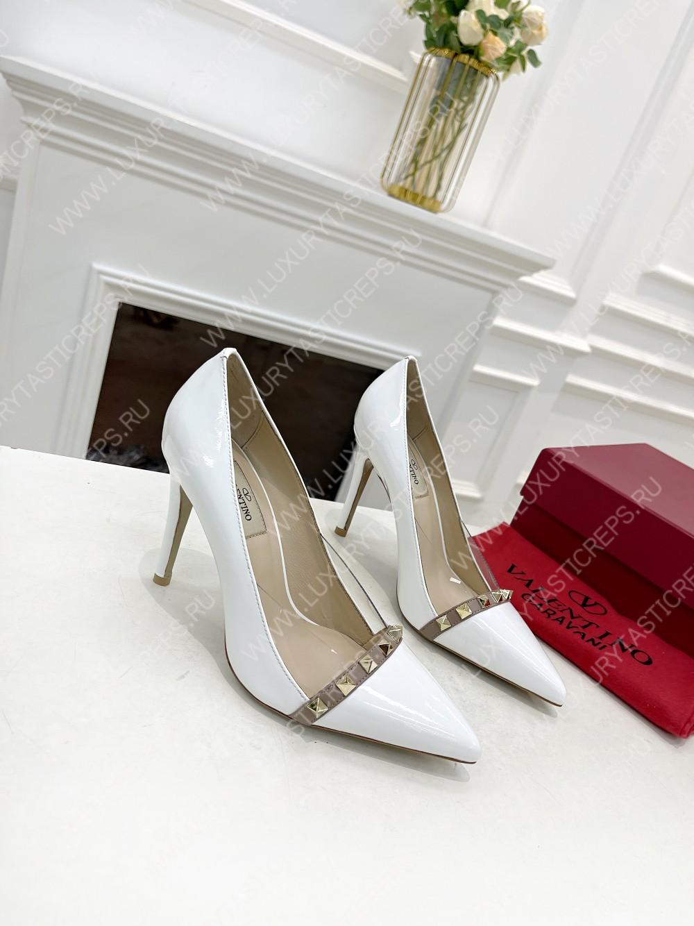 VALENTINO V BUCKLE PUMPS WHITE 1W2S0FH8LAFGF9