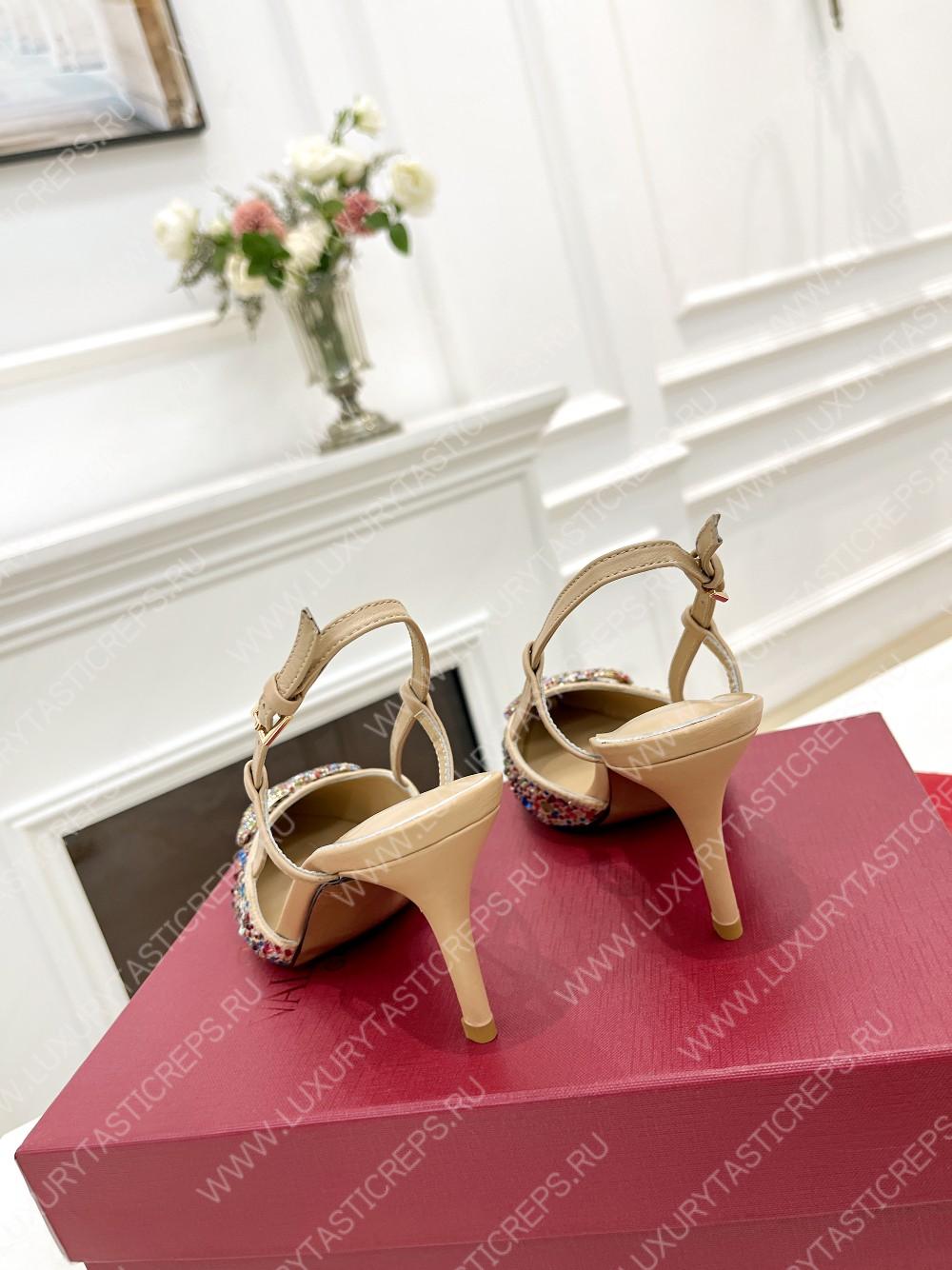 VALENTINO VLOGO SIGNATURE SLINGBACK PUMP MULTICOLOUR ZW2S0R01MZF0NO