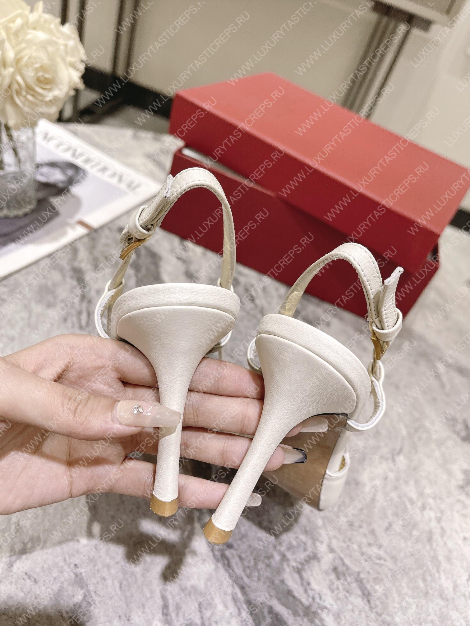 VALENTINO SLINGBACK WHITE WS0R01TMK