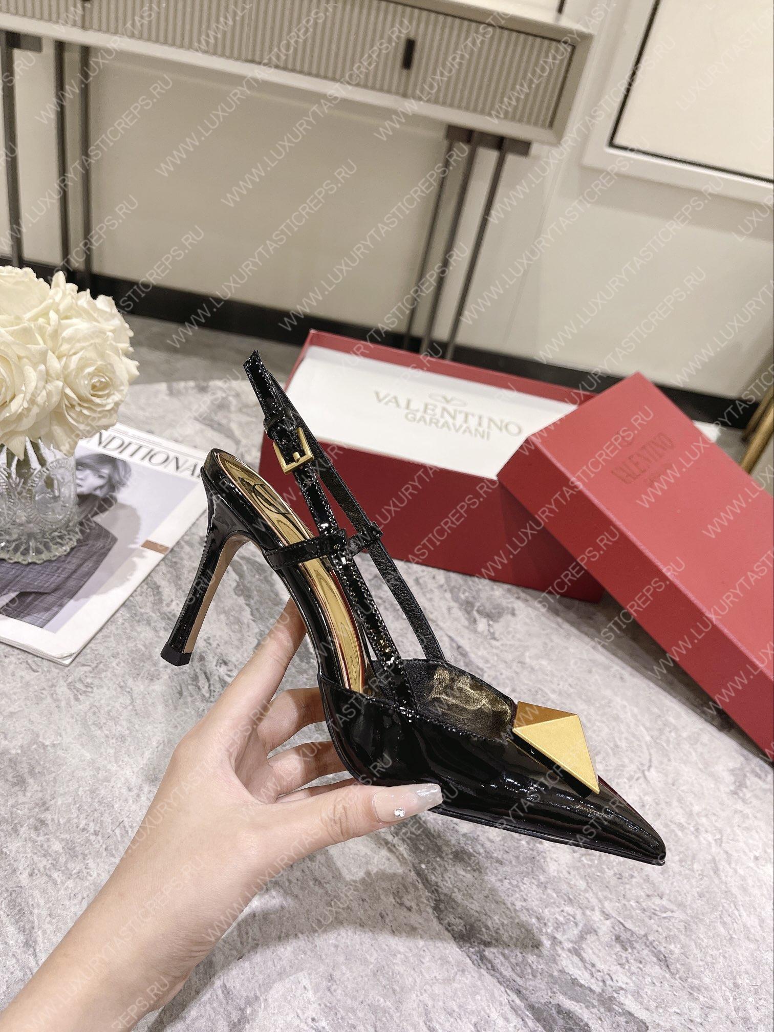 VALENTINO SLINGBACK BLACK WS0R01TMK