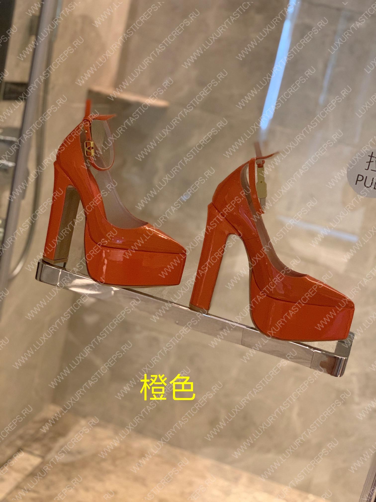 VALENTINO TAN-GO PLATFORM PUMP ORANGE WS0DQ3VNE_0NO