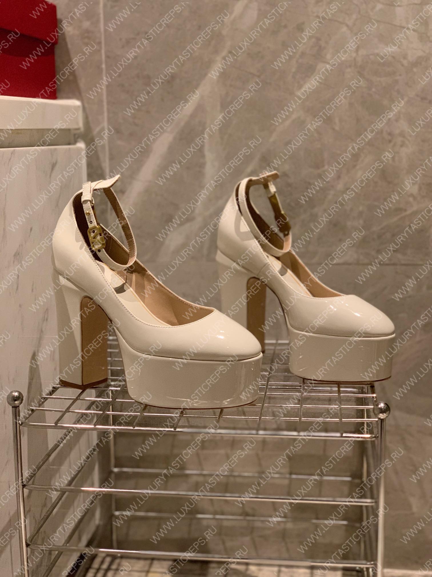 VALENTINO TAN-GO PLATFORM PUMP OFF WHITE WS0DQ3VNE_0NO