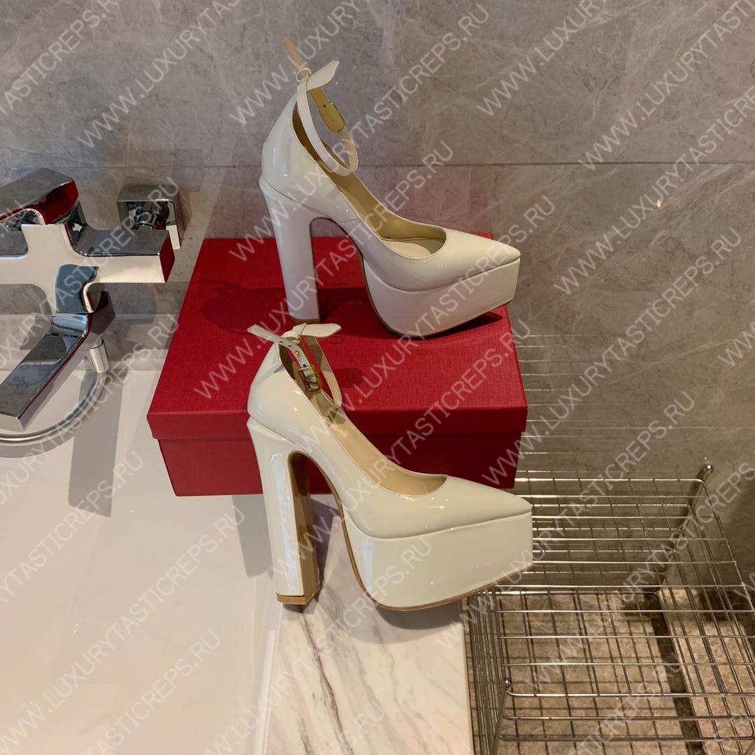 VALENTINO TAN-GO PLATFORM PUMP WHITE XW2S0DQ3VNE_I16