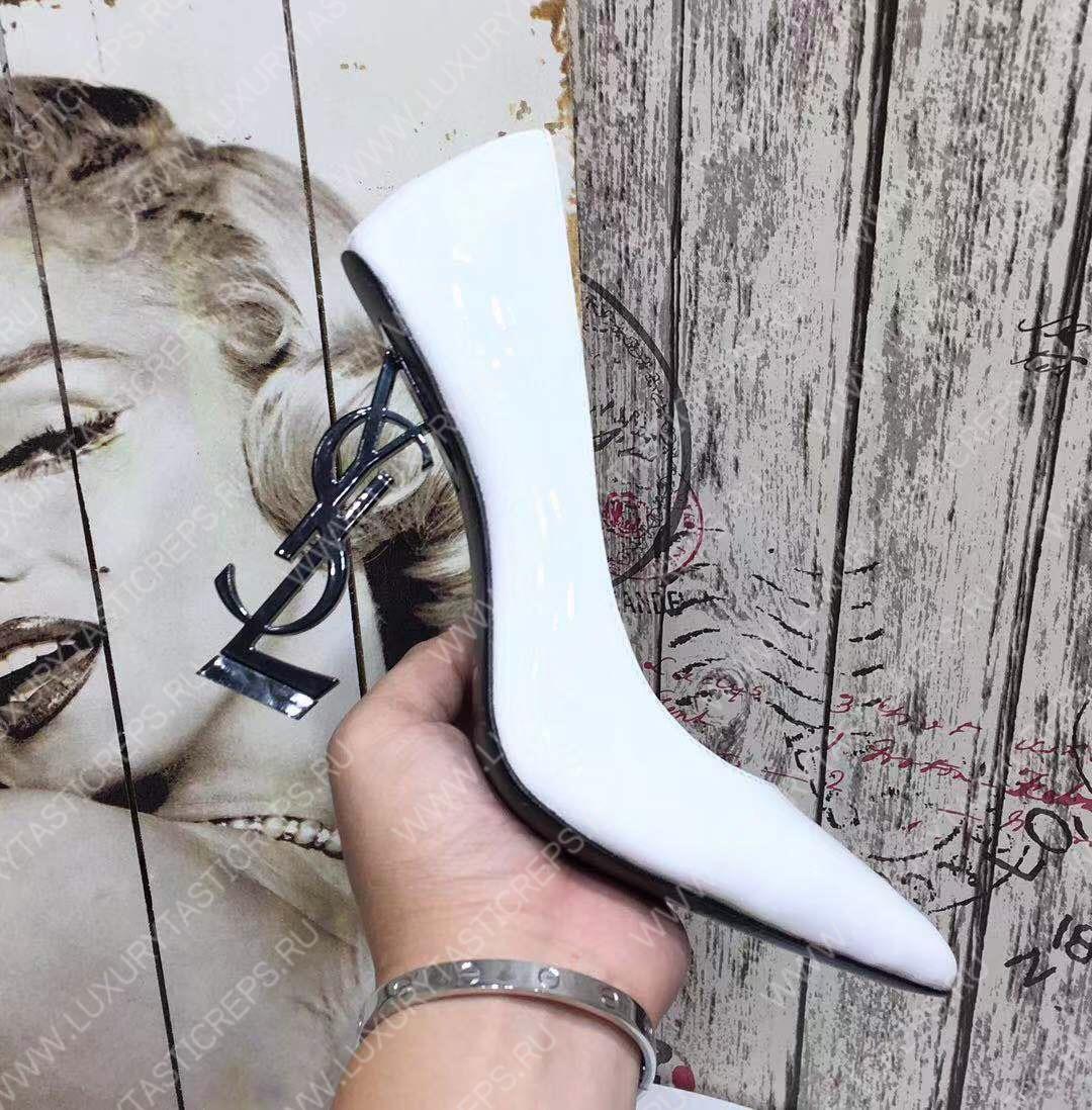 YVES SAINT LAURENT OPYUM PUMPS WHITE 4720110NPVV1000