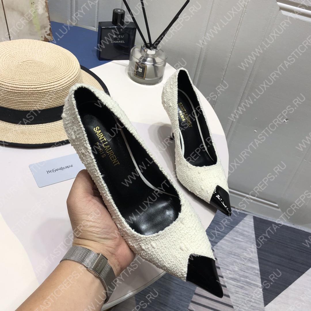 YVES SAINT LAURENT ARIAN 19 PUMPS WHITE 4720110NPVV1000