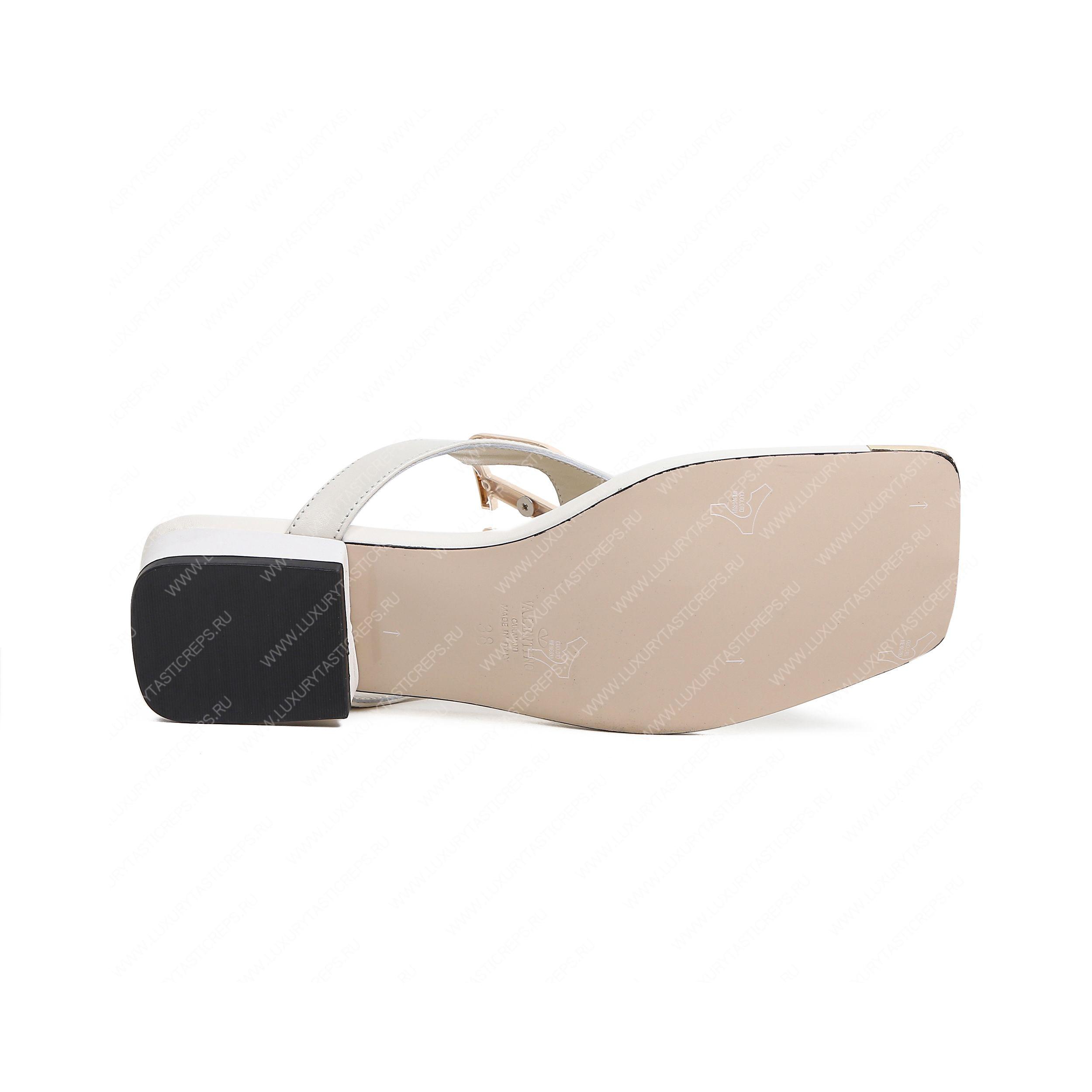 VALENTINO VLOGO SIGNATURE FLAT SANDAL WHITE WS0M21HWS_0CR