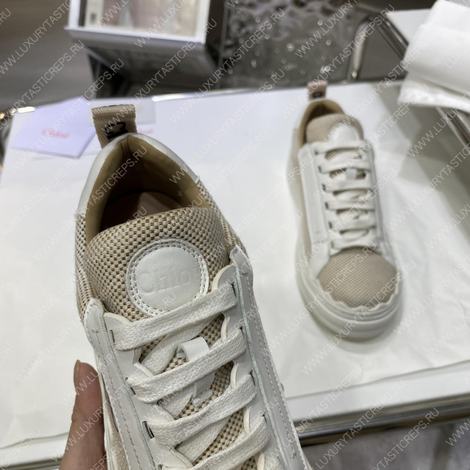CHLOE LAUREN SNEAKER MILD BEIGE & WHITE CHC22U