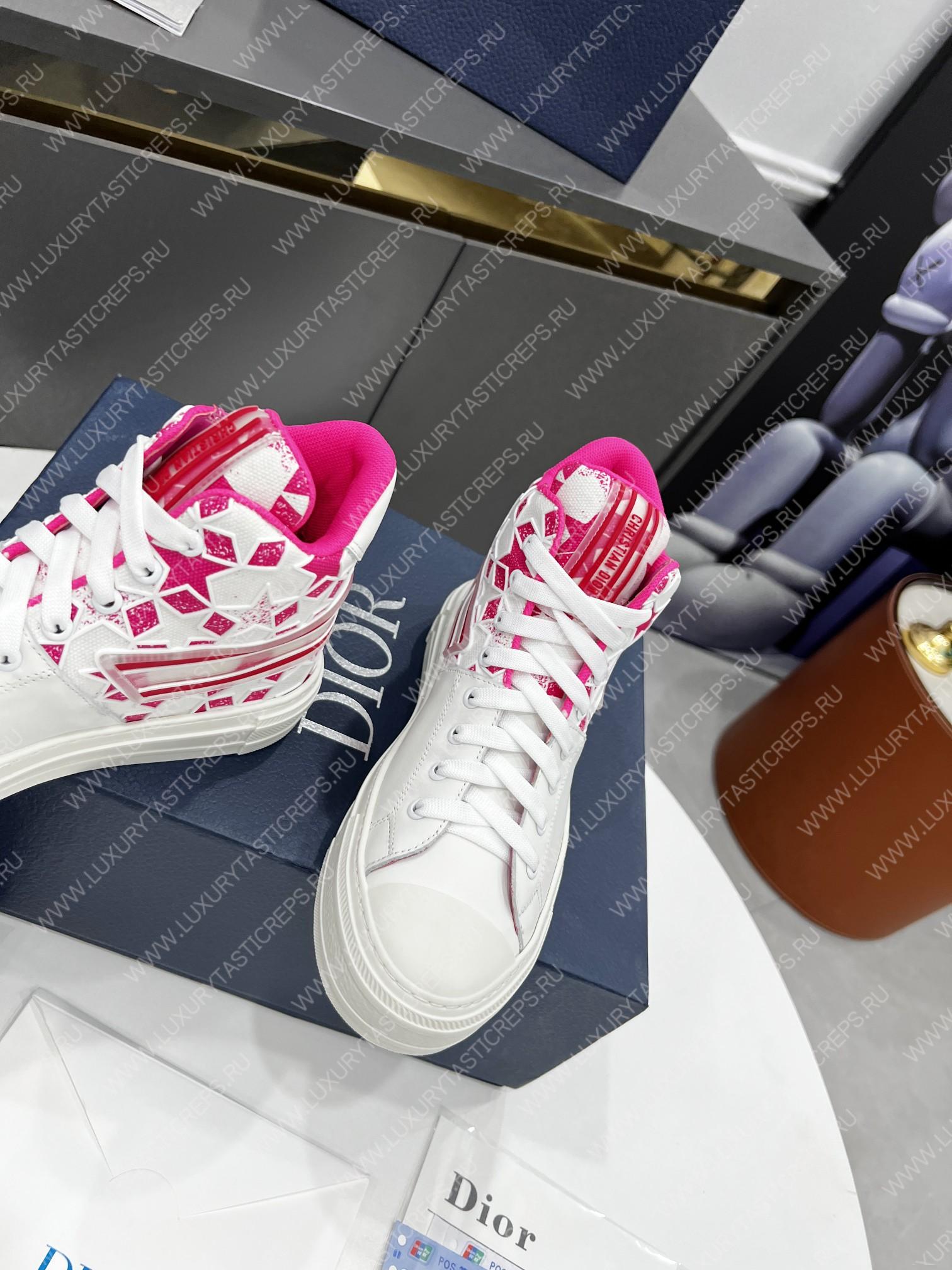 ch**an D*or walk’nD*or sneakers bright pink/white kck330fcc