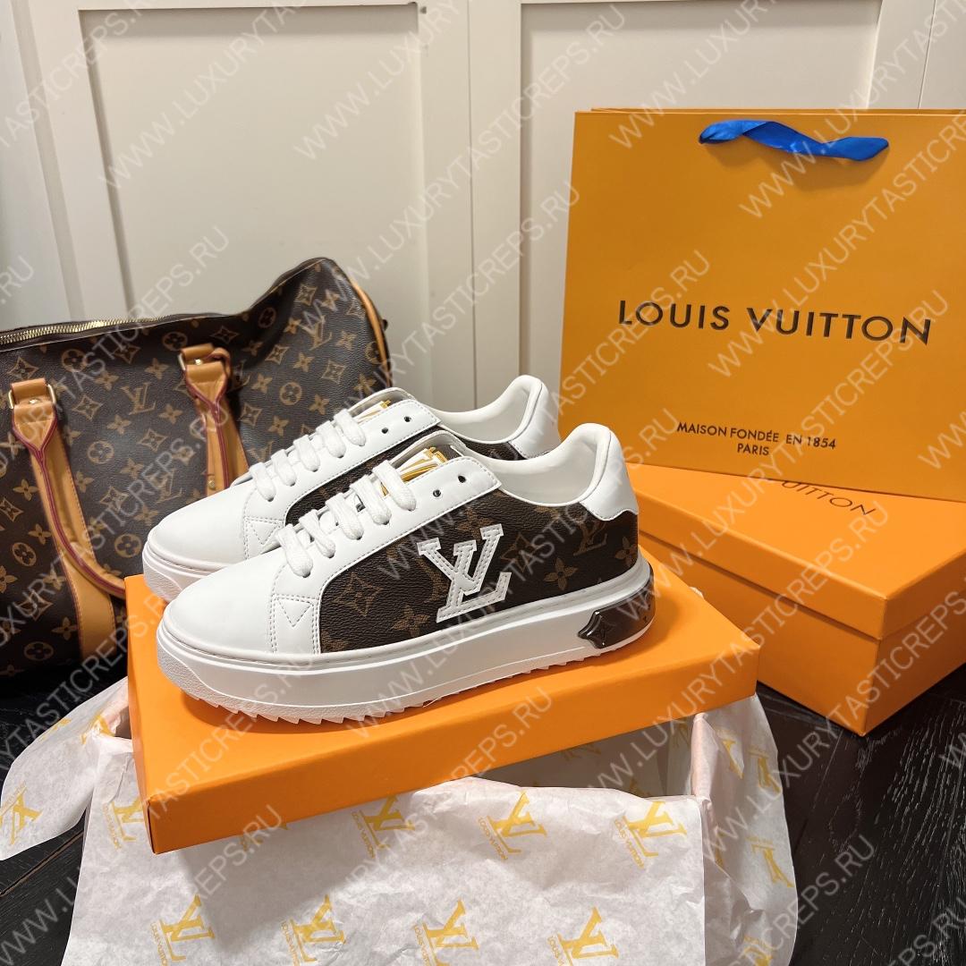 l**is V*t*n time out sneaker brown & white 1aaw0m