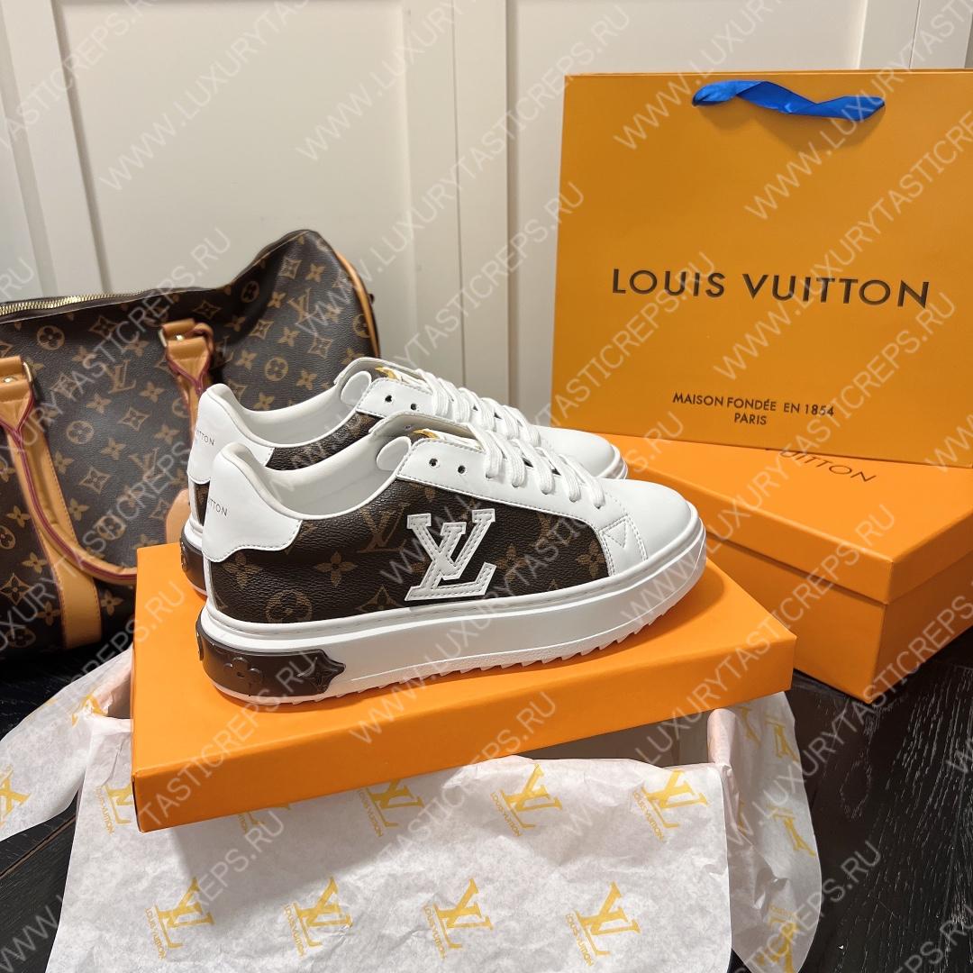 l**is V*t*n time out sneaker brown & white 1aaw0m
