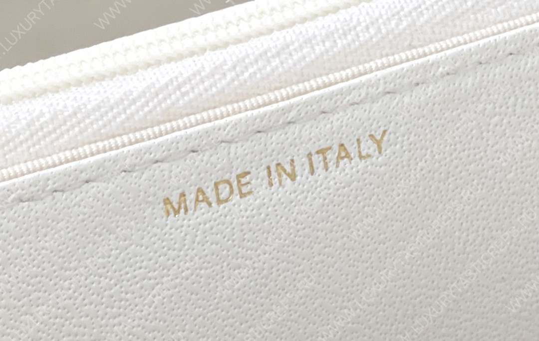 Ch*el mini flap bag white a33814