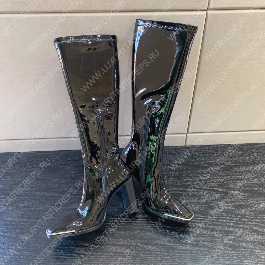 ALEXANDER MCQUEEN PUNK TALL BOOT BLACK 732227WHSWD1081