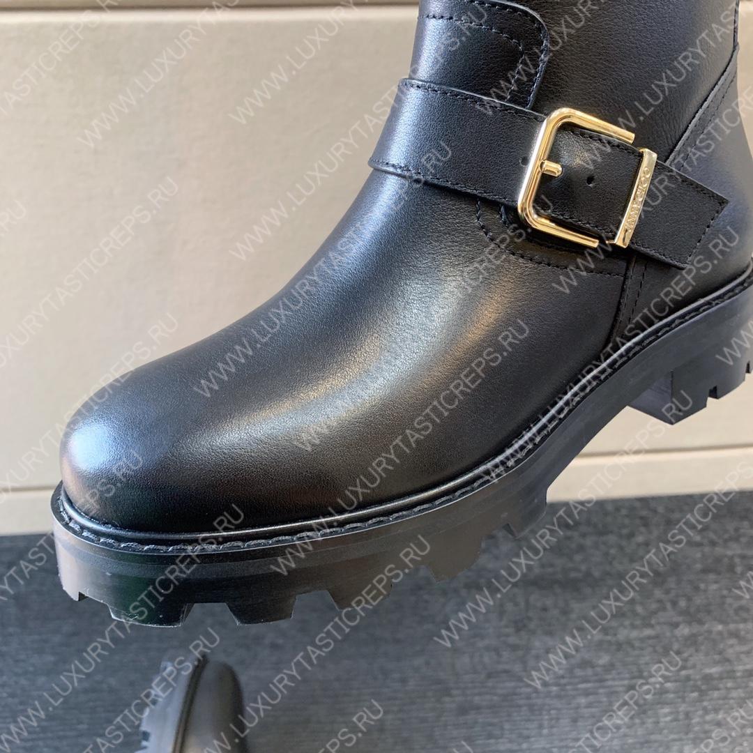JIMMY CHOO BIKER II OVER THE KNEE BLACK BIKERIIOTKFLATQOZ