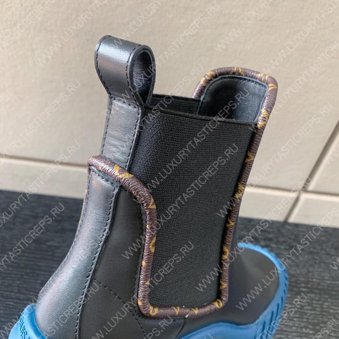 l**is V*t*n ruby flat ankle boots noir and blue 1ab0fs