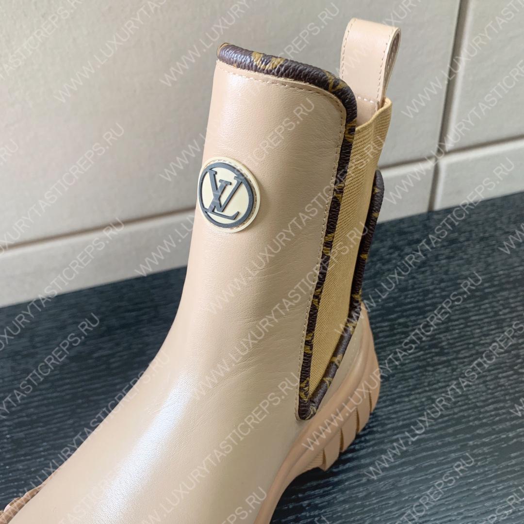 l**is V*t*n ruby flat ankle boots beige 1ab0fs