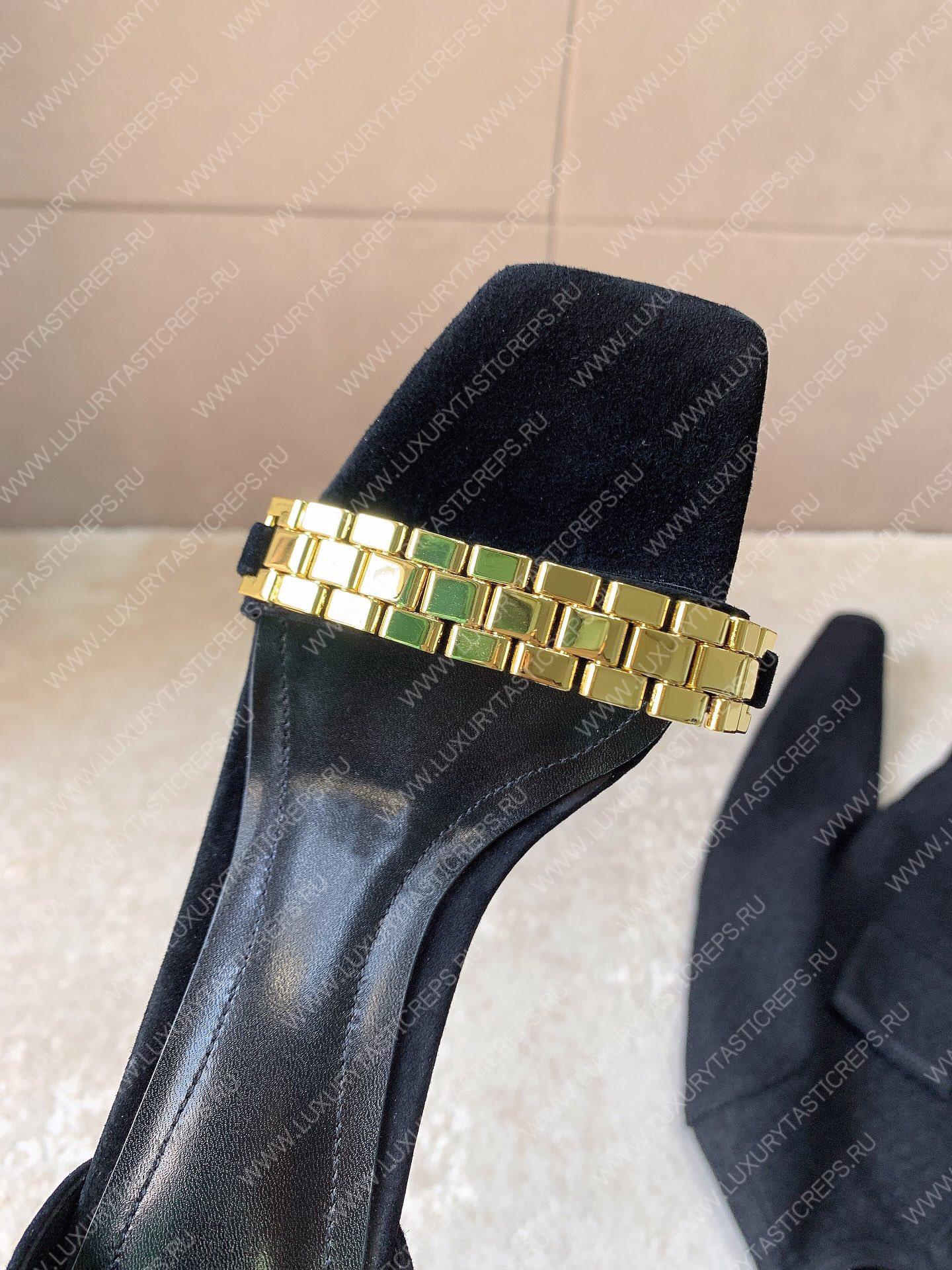 BALMAIN UMA SANDAL BLACK YN1UH742LVIT