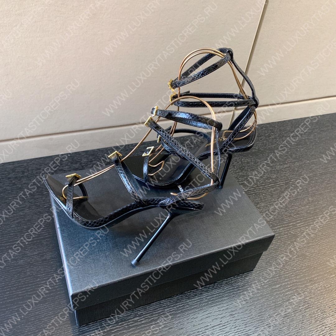 YVES SAINT LAURENT NUIT SANDALS BLACK 696983