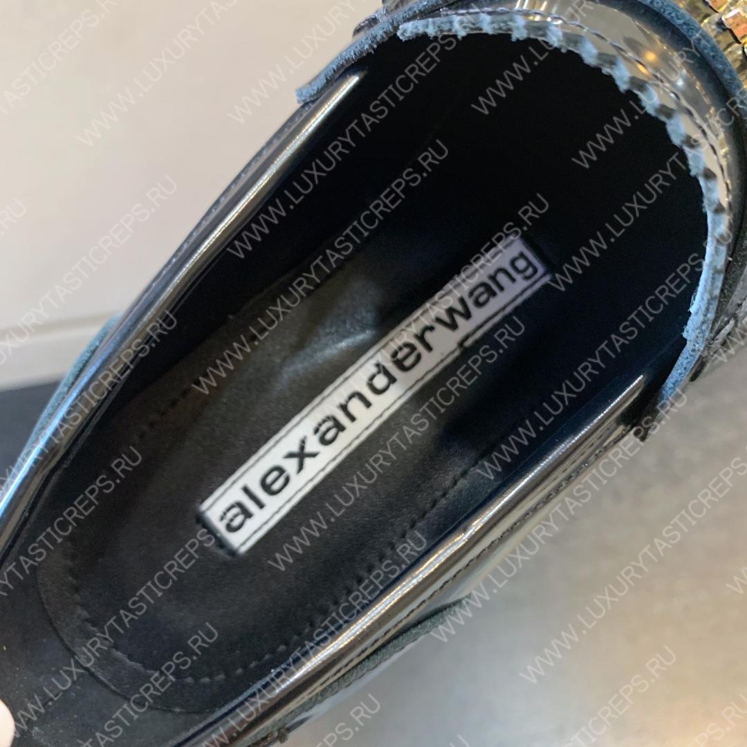 ALEXANDER WANG CARTER PLATFORM LOAFER BLACK 30322B022001