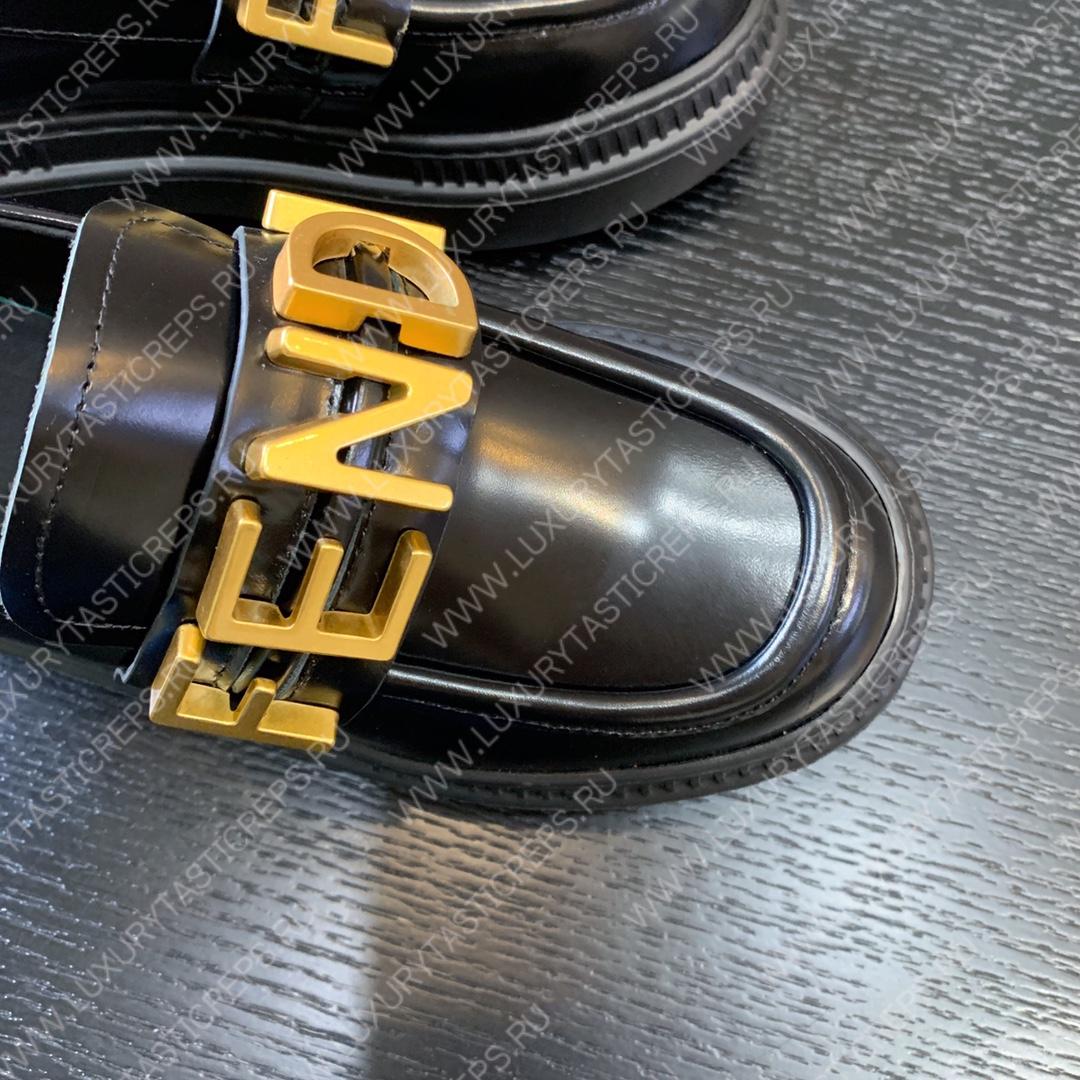F**di F**digraphy loafers black 8d838369ff0qa1