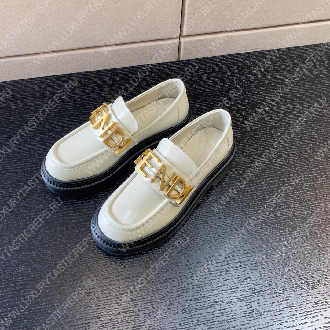 F**di F**digraphy loafers white 8d838369ff0qa1