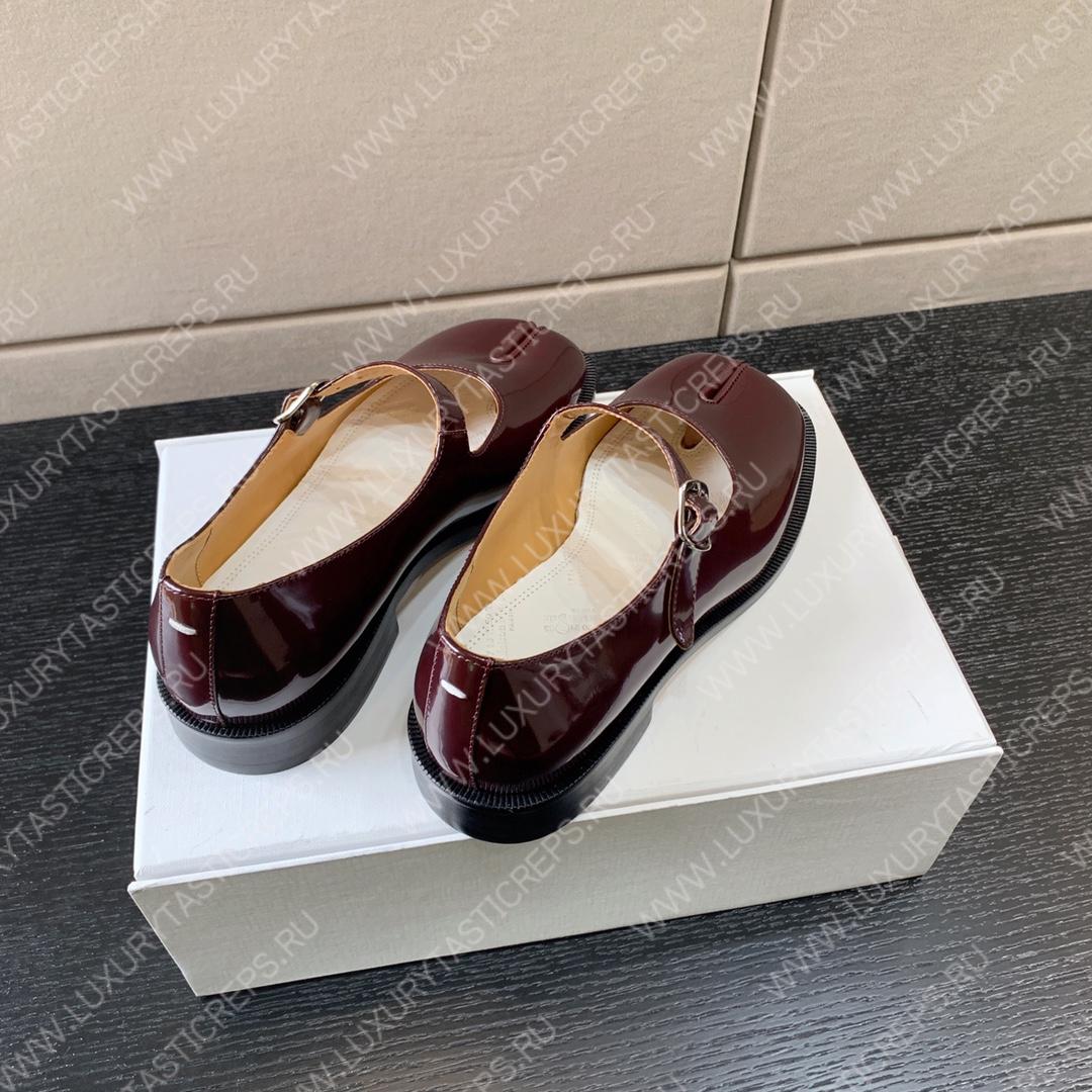 ma*s*n Ma*i*la tabi mary-janes dark maroon s39wl0119p3292t8013