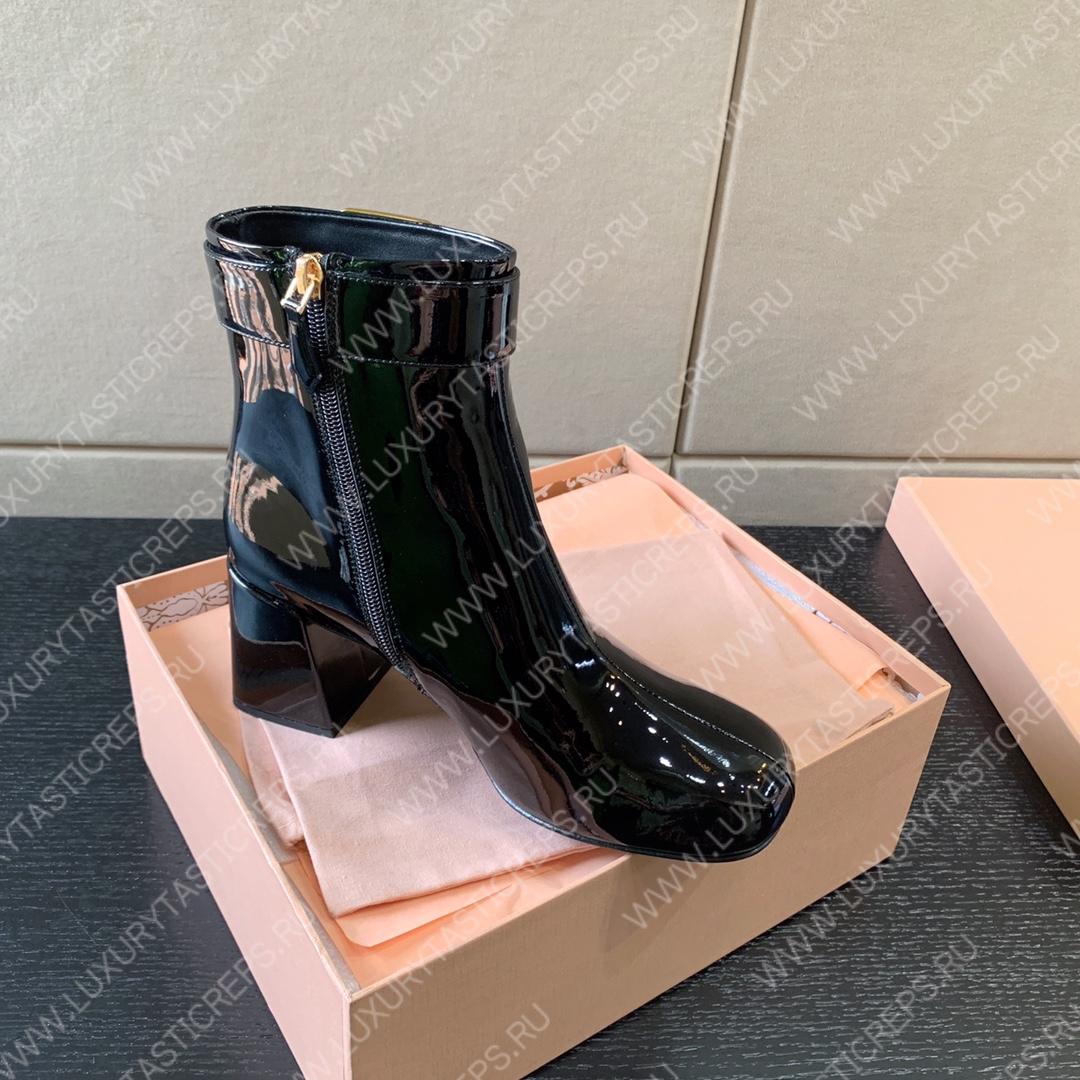 MIU MIU PLATFORM BOOTS BLACK 5UP065