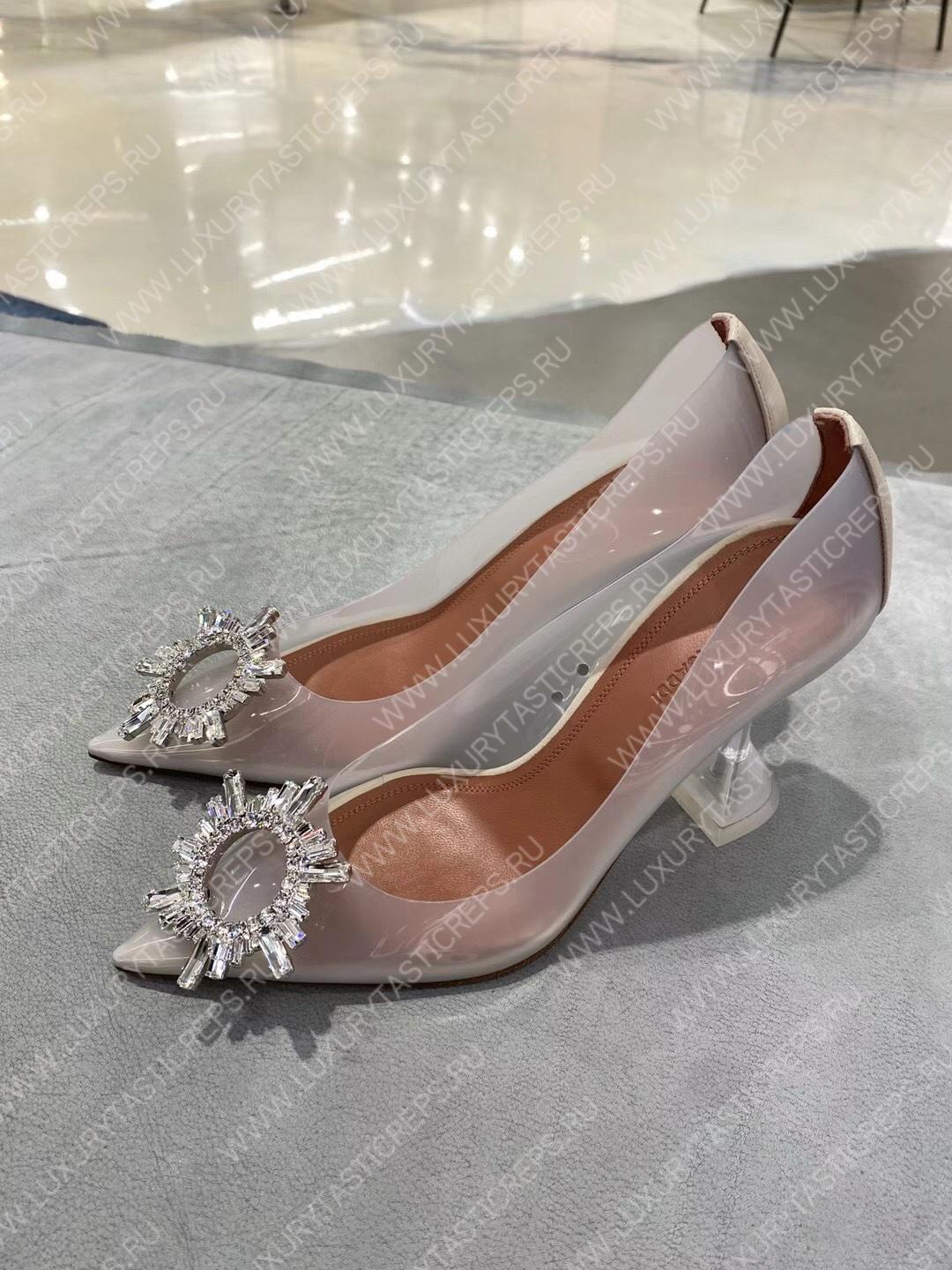 AMINA MUADDI BEGUM 95 PUMPS OFF-WHITE AM9001