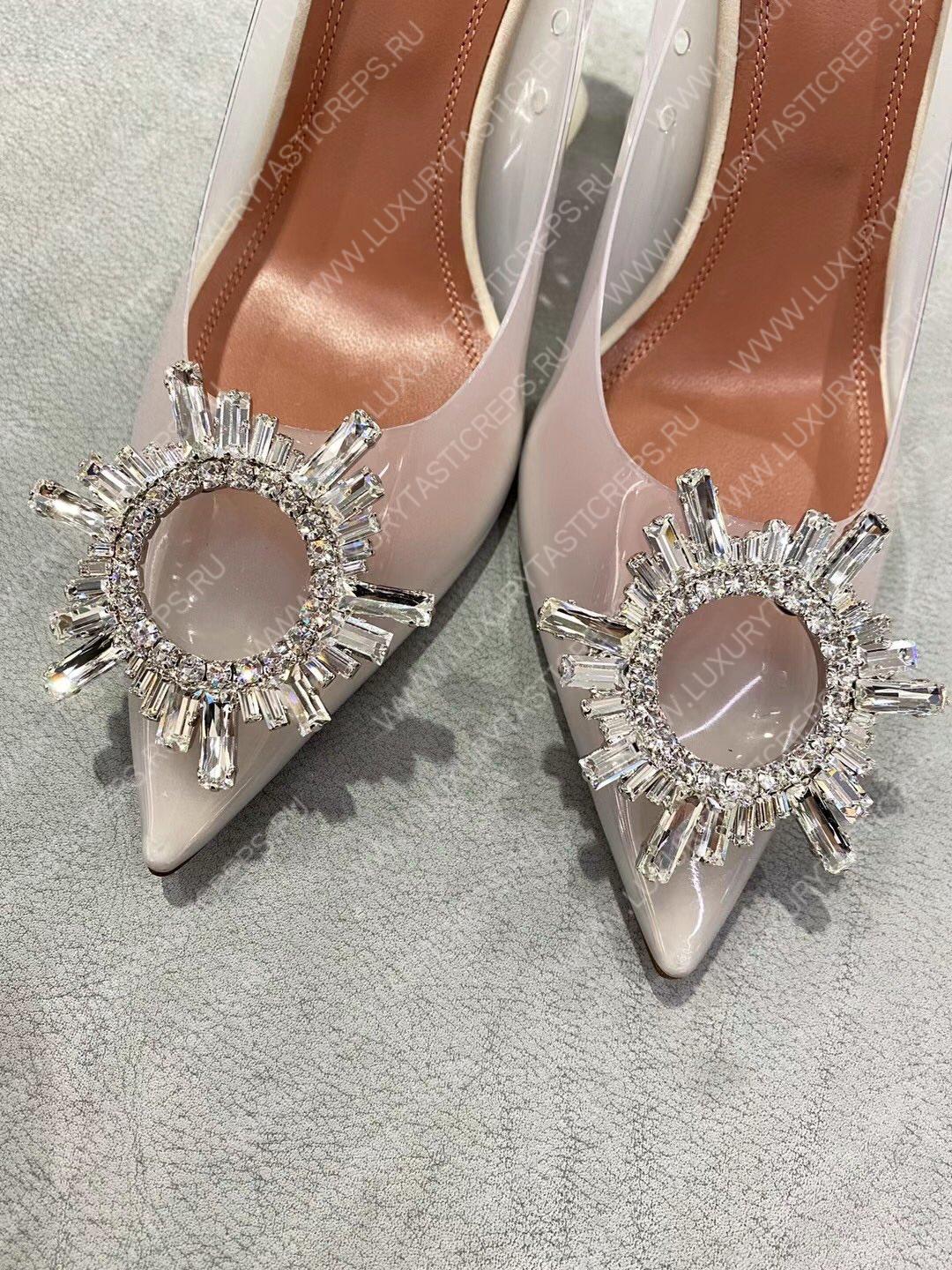 AMINA MUADDI BEGUM 95 PUMPS OFF-WHITE AM9001
