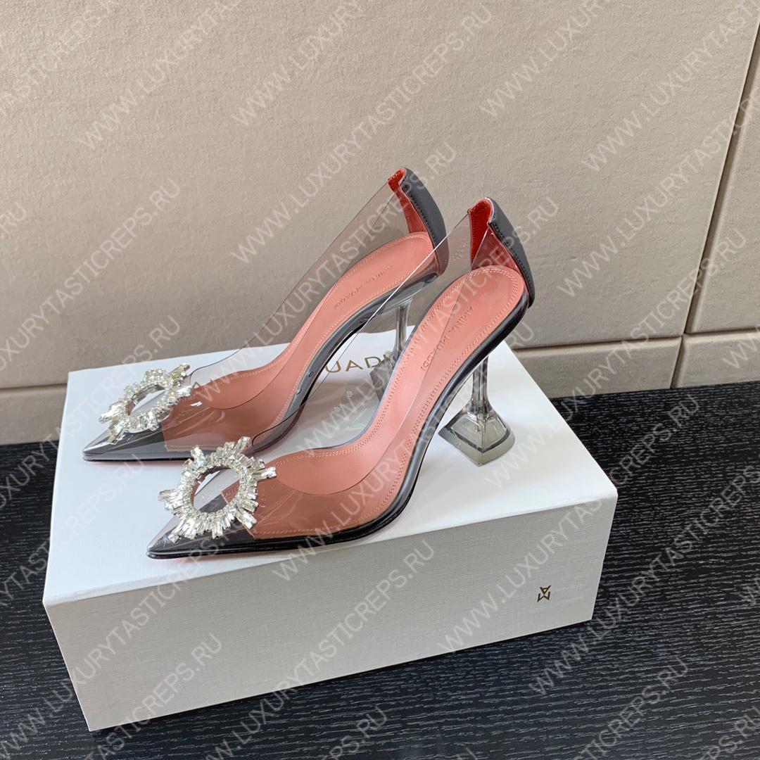 AMINA MUADDI BEGUM GLASS PUMP GREY AM8002
