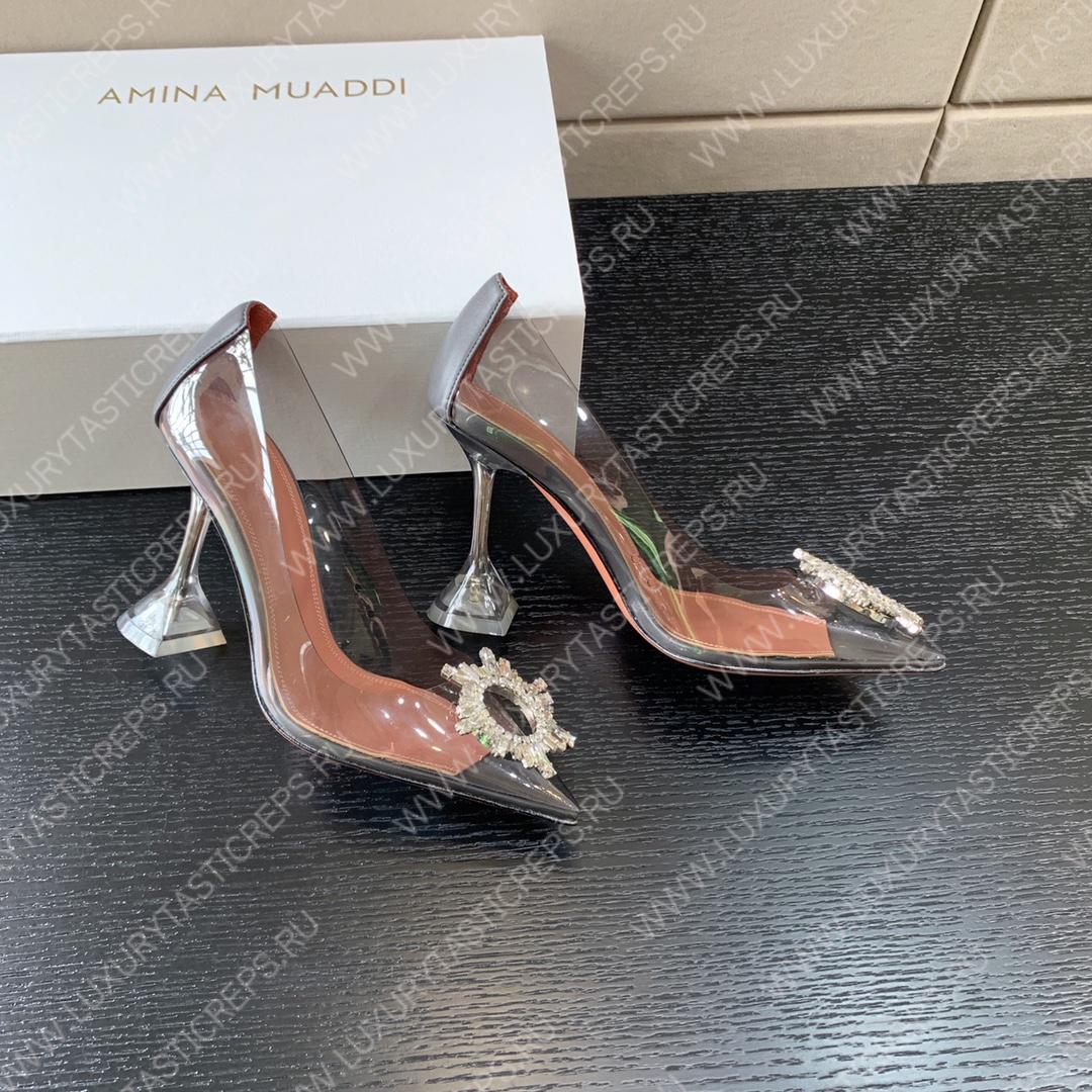 AMINA MUADDI BEGUM GLASS PUMP GREY AM8002