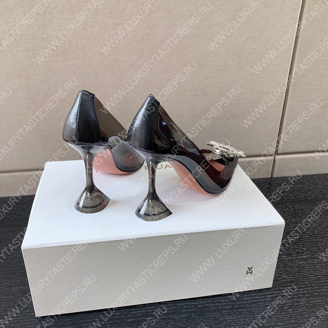AMINA MUADDI BEGUM GLASS PUMP BLACK AM8002