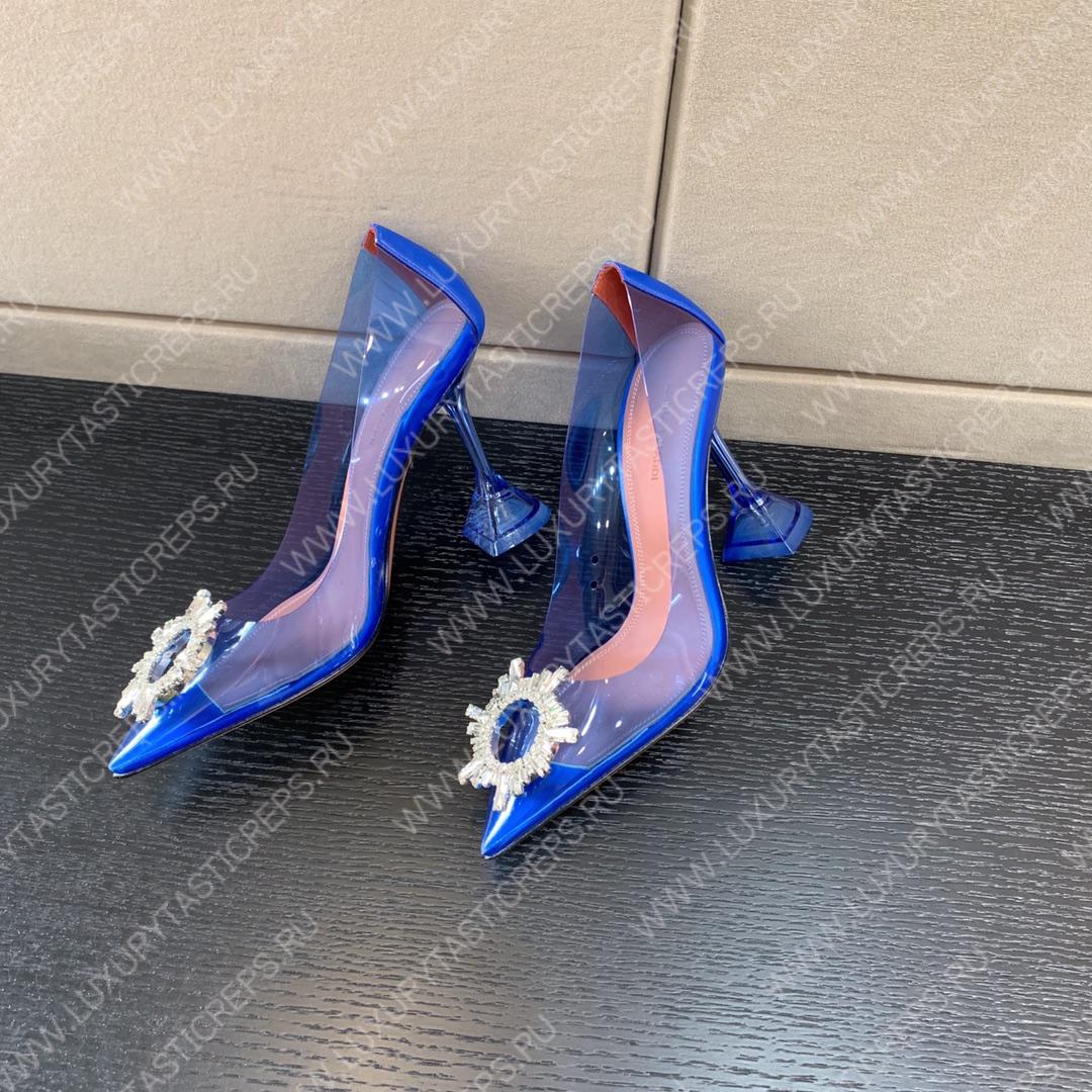 AMINA MUADDI BEGUM GLASS PUMP BLUE AM8002