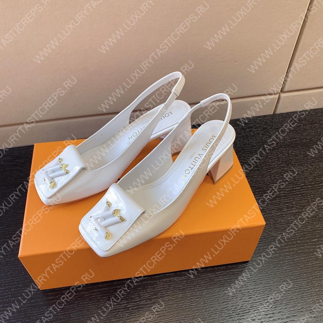 l**is V*t*n slingback shake pump white 1ab0qq