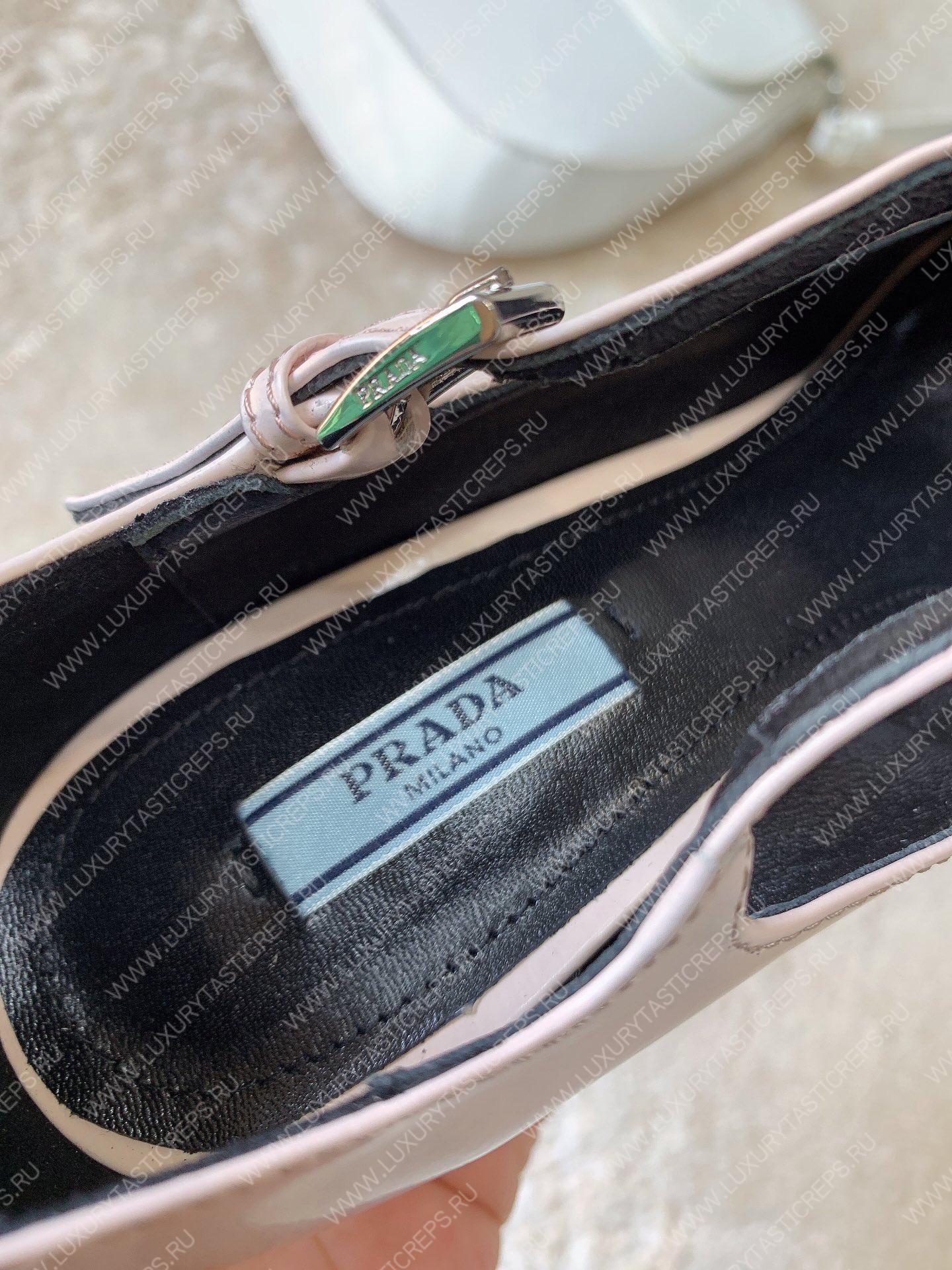 Pra*a brushed pumps leather platinum 1i982m
