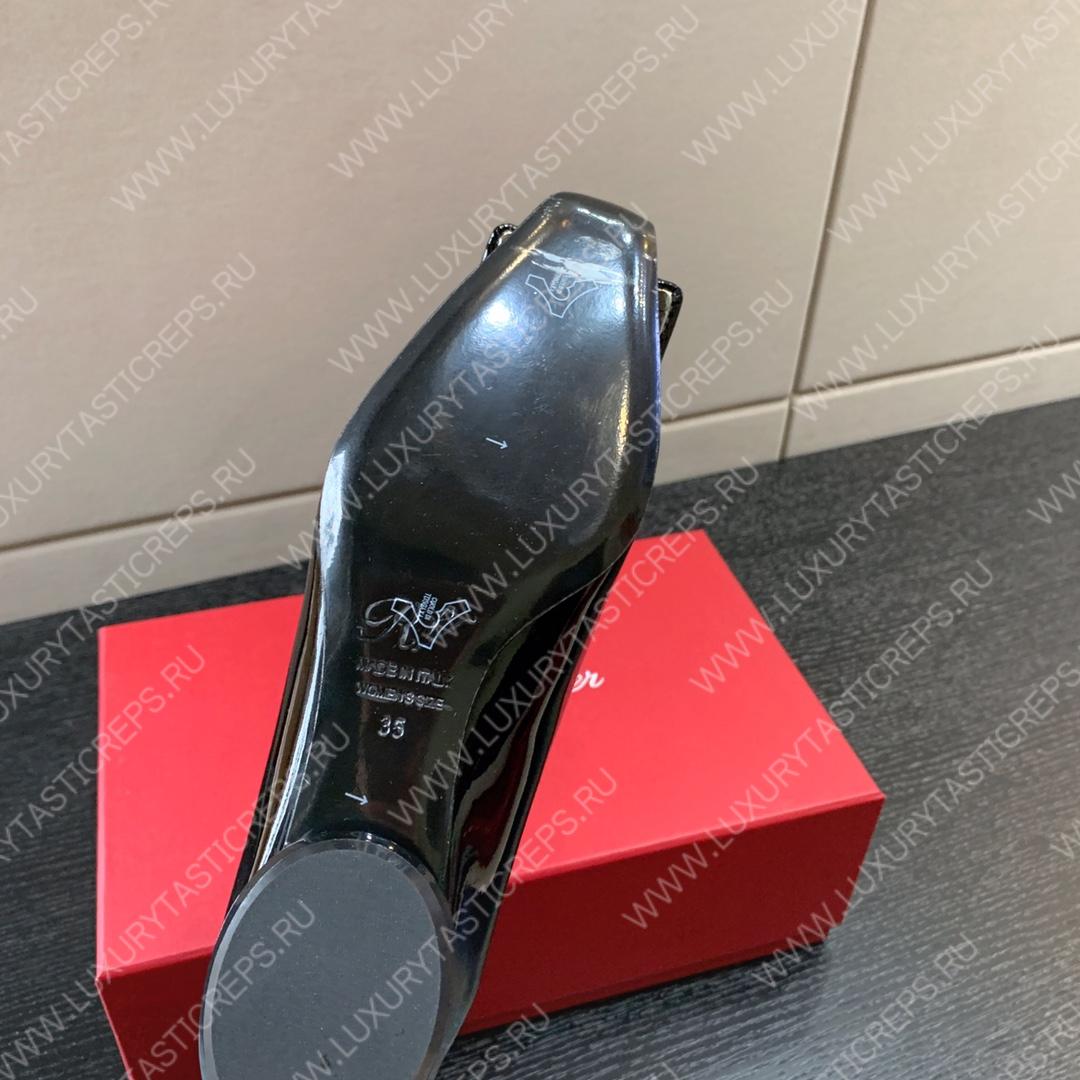 ROGER VIVIER CITY PUMPS LEATHER BLACK RVW6183