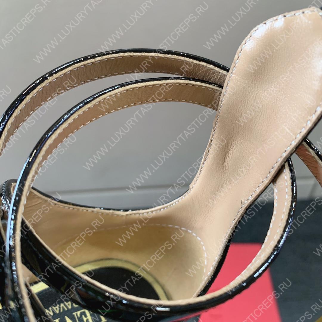 VALENTINO TAN-GO PATENT PUMP BLACK 2W2S0FW5VNEI16