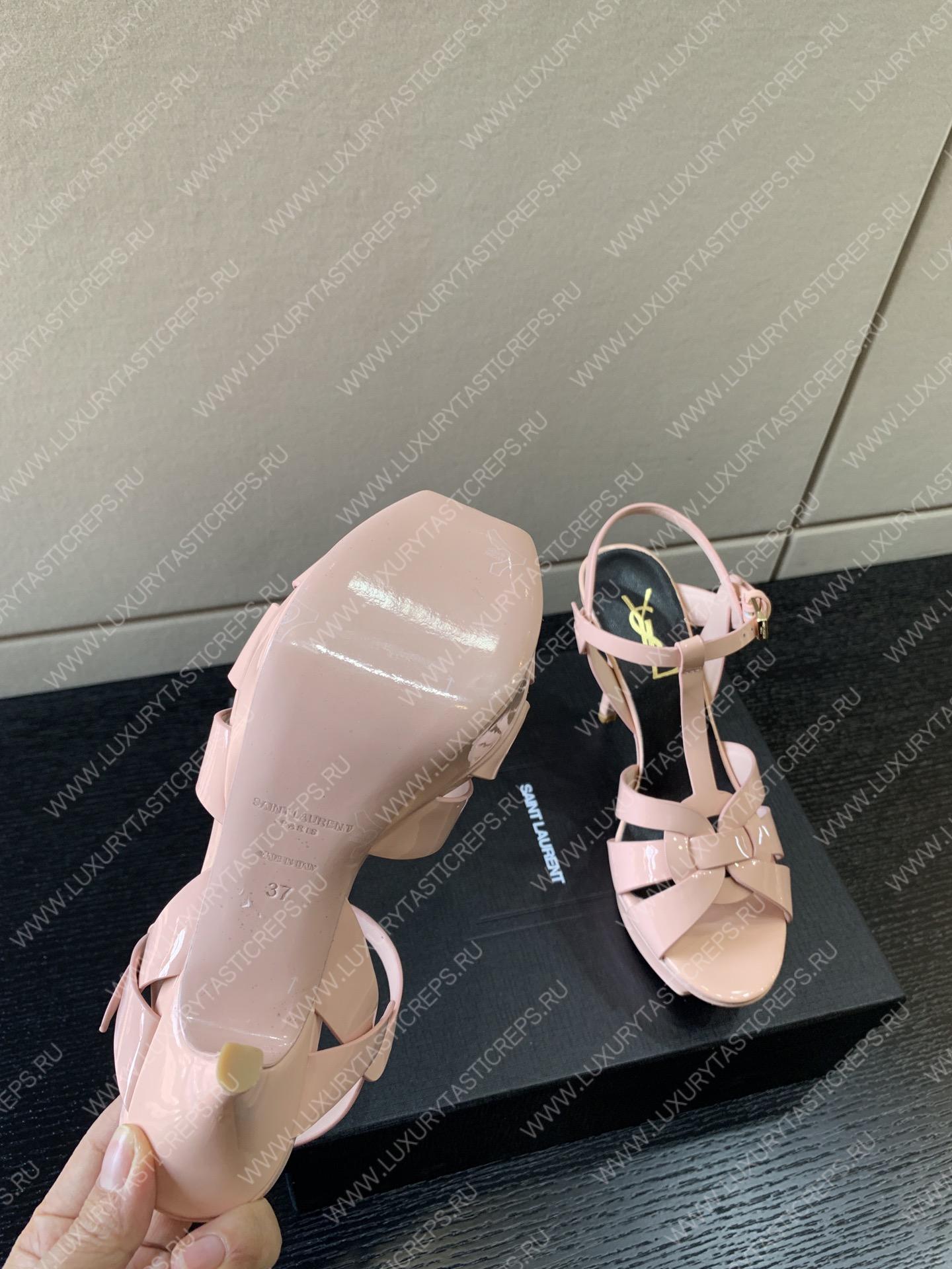 YVES SAINT LAURENT TRUBUTE PLATFORM SANDAL PINK 315487AA