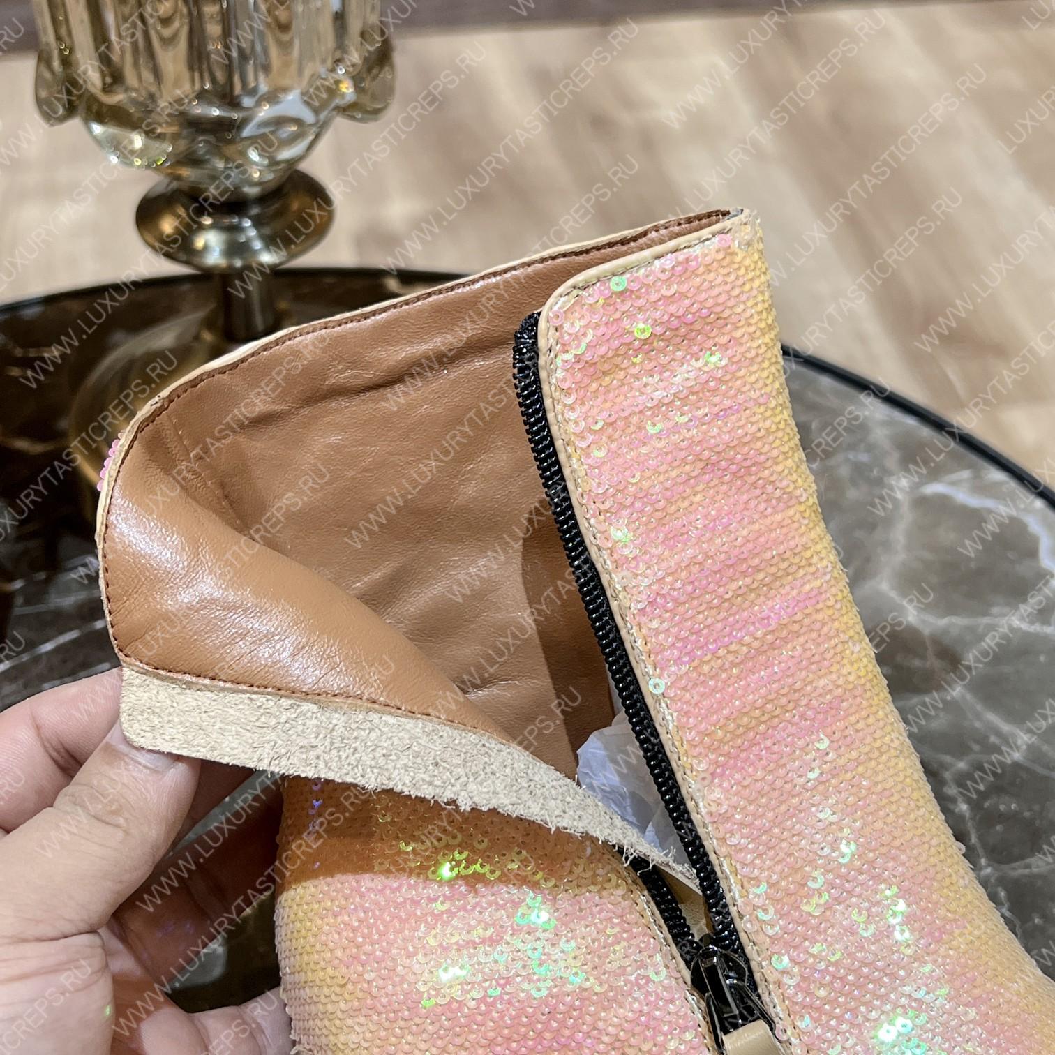 AQUAZURRA SAINT HONORE BOOTIE BABY PINK SHOMIDB1