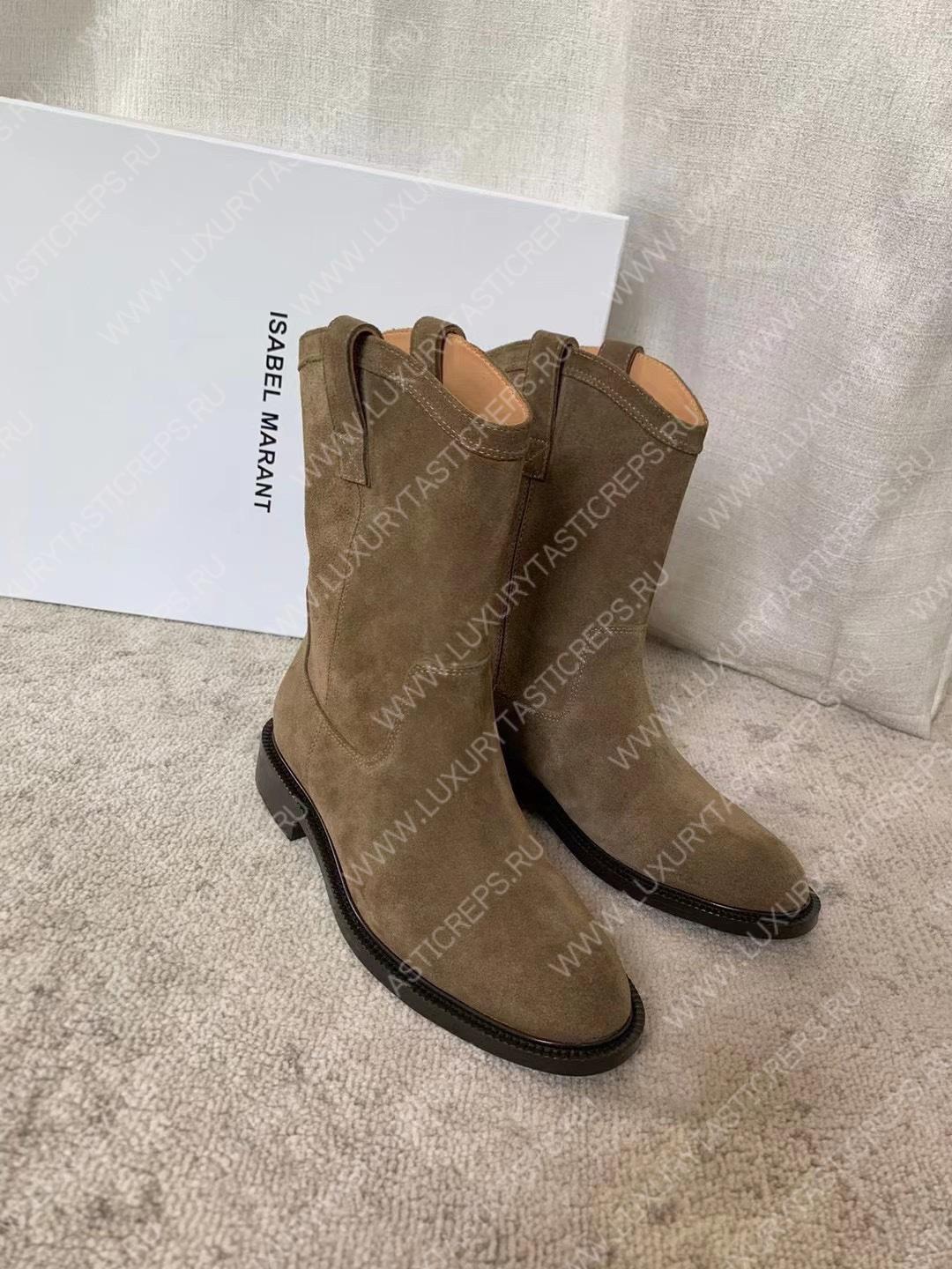 ISABEL MARANT SUSEE SUEDE ANKLE BOOTS TAUPE BO0009FA
