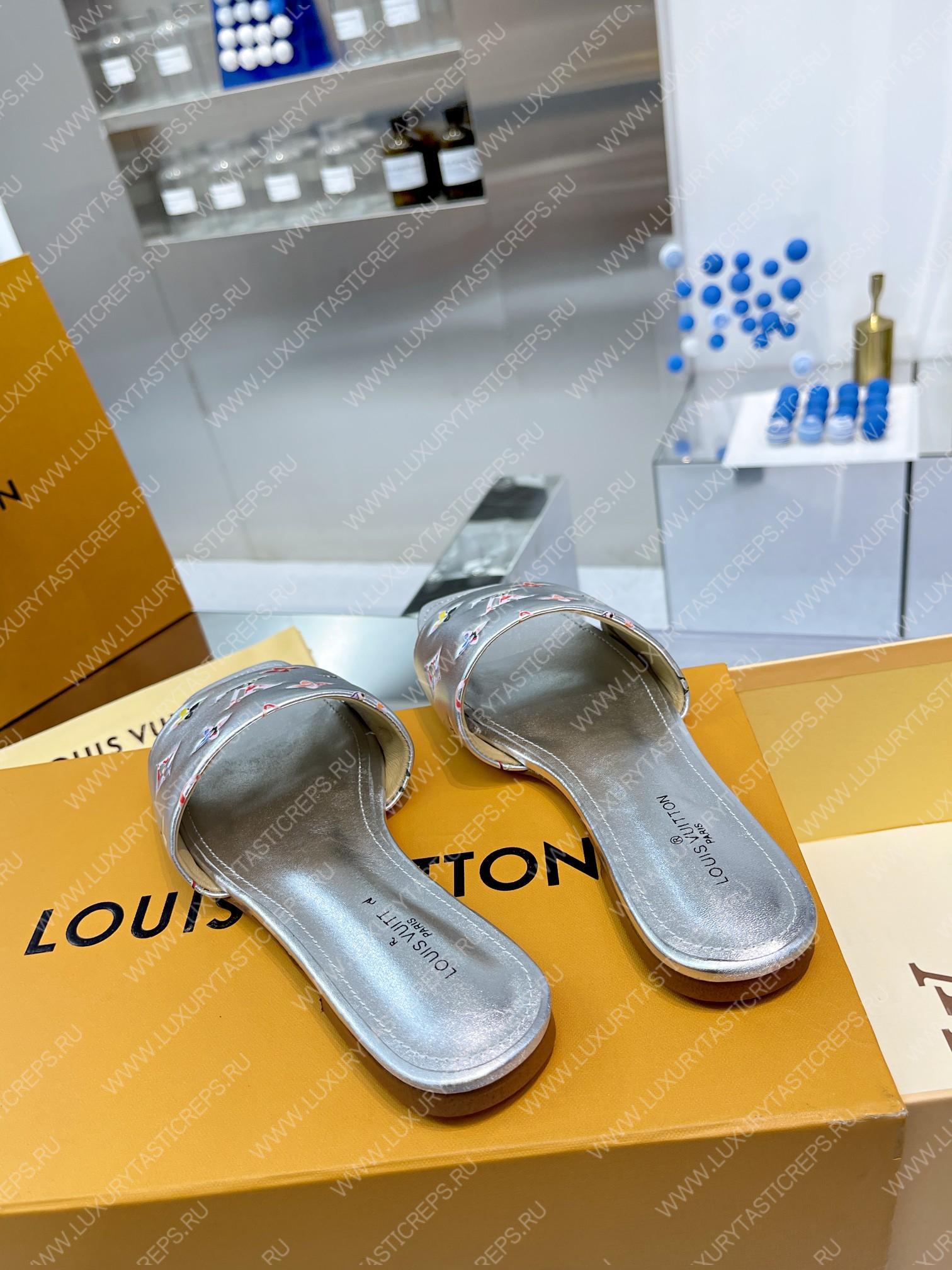 l**is V*t*n revival flat mules silver 1aaor5