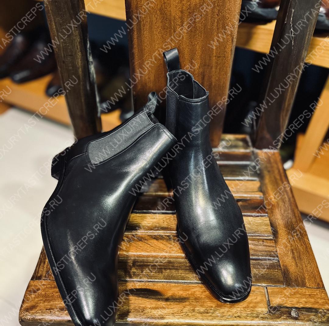 BERLUTI CARACTERE CAPRI BOOT NERO GRGIO S3644