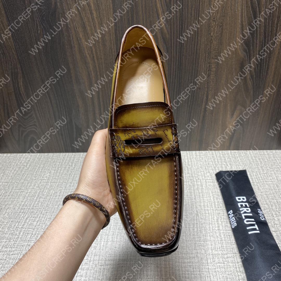 BERLUTI LORENZO DRIVE LOAFER COCOA S6066-S34