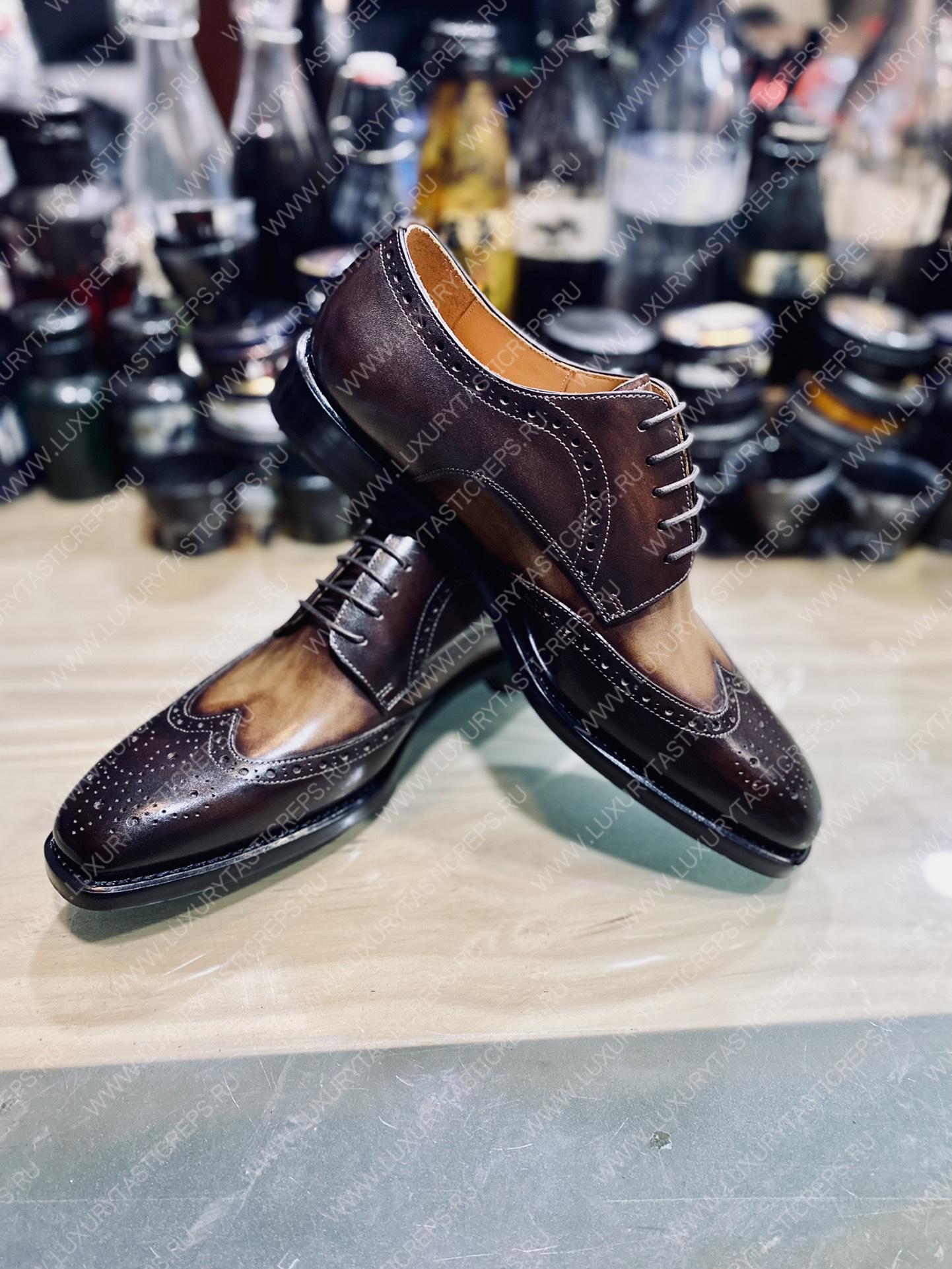 BERLUTI DEMESURE OXFORD INTENSE COCOA S5803-V1