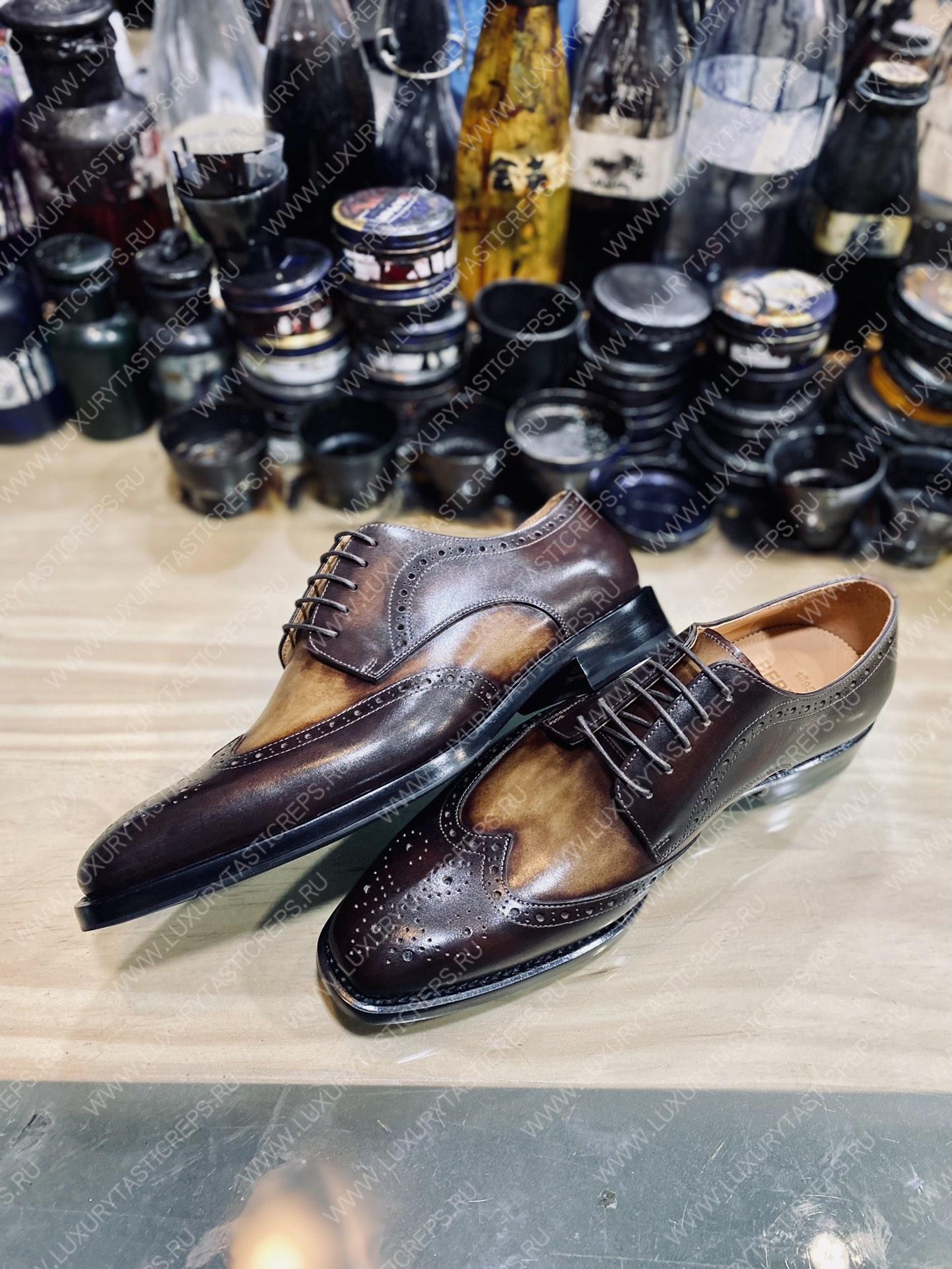 BERLUTI DEMESURE OXFORD INTENSE COCOA S5803-V1