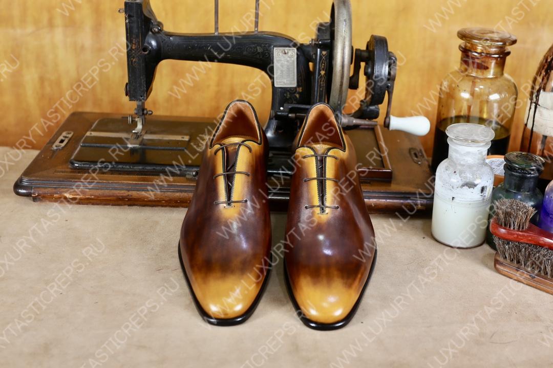 BERLUTI ALESSANDRO GALET OXFORD BROWN S4505-V2