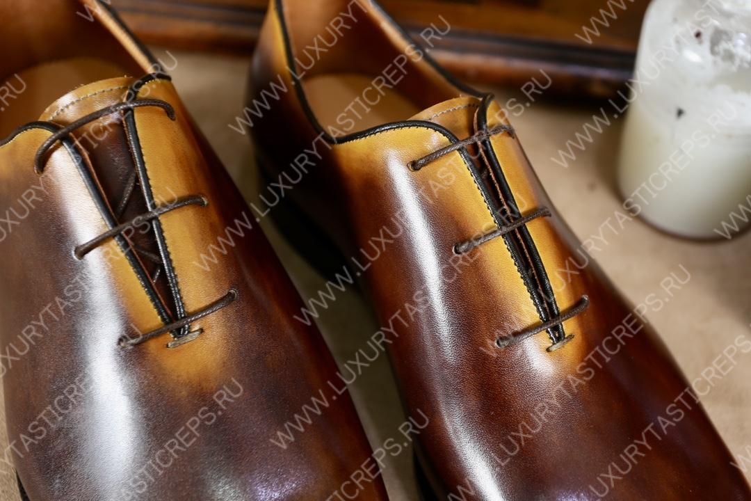 BERLUTI ALESSANDRO GALET OXFORD BROWN S4505-V2