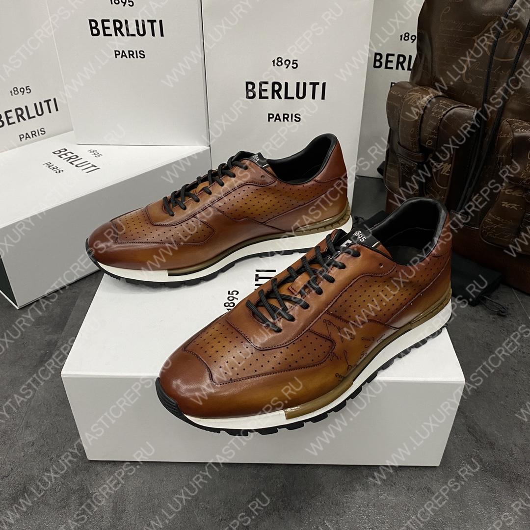 BERLUTI FAST TRACK SNEAKER INTENSE COCOA S5425-V2