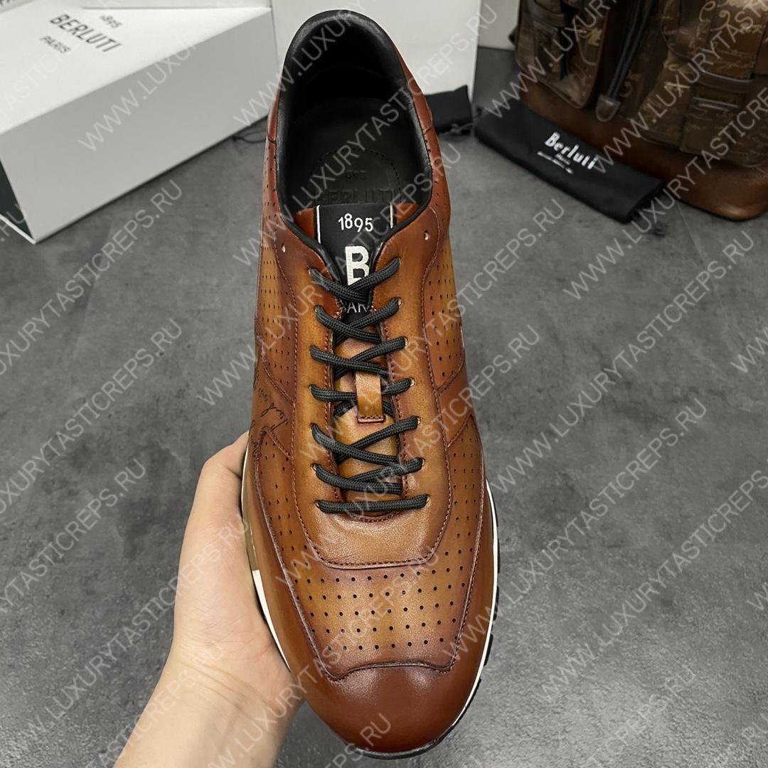 BERLUTI FAST TRACK SNEAKER INTENSE COCOA S5425-V2