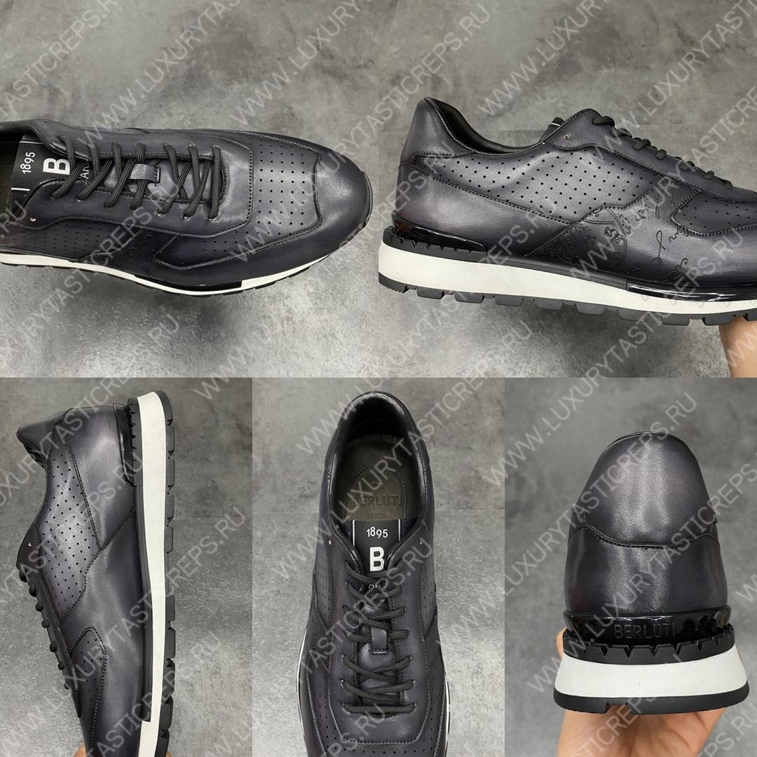 BERLUTI FAST TRACK SNEAKER BLACK S5425-V2