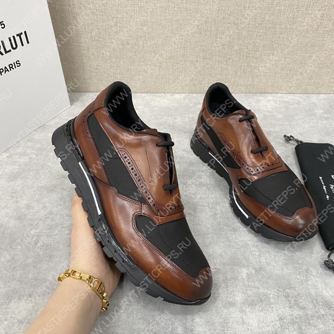 BERLUTI FAST TRACK SNEAKER INTENSE COCOA S5779-BY